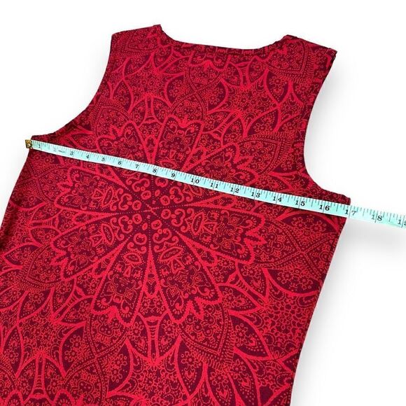 Athleta Top Womens Size Small S Red Graphic Tank Top - Picture 5 of 7